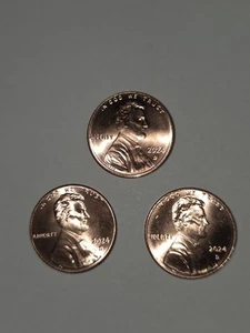 2024 D Penny Lincoln Shield BU 3 Lot ungeprüft unzirkuliert - Bild 1 von 3