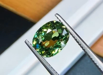 GIA Certified 3.09ct Rare Sparkling Vivid Green Demantoid | Natural Namibia - Image 1 of 4