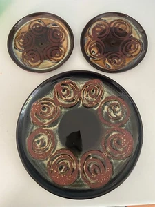3 piatti in ceramica da studio Alvingham Pottery piatti come briglin - Foto 1 di 7