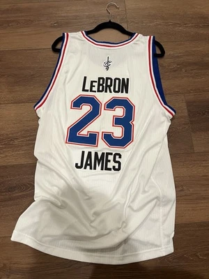 2015 NBA All-Star Game NYC Lebron James Adidas Jersey XL +2 Length - Image 1 of 4