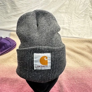 Carhartt A18 Acrylic Watch Hat Beanie Gray OSFA – Made in Canada - Picture 1 of 5