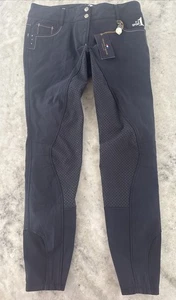 Pantalones cortos de montar Premier Equine azul marino talla 30 UK 14 Valentina para dama - Imagen 1 de 13