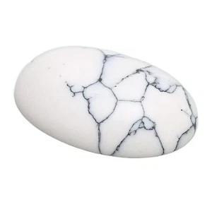 20PCS Natural Oval Flat Back Gemstone Cabochons 18x13mm White Turquoise Heal ESE - Picture 1 of 24