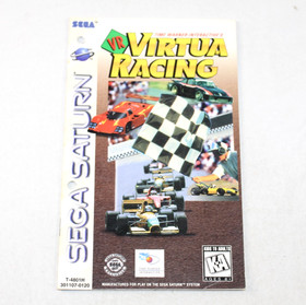 VR Virtua Racing Sega Saturn Instruction Manual Authentic! Good Condition!