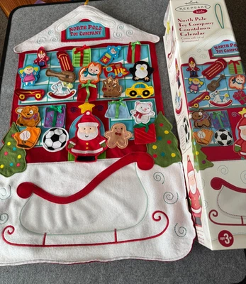 Hallmark Keepsake Felt  Advent Calendar Countdown To Christmas North Pole Toy Co - Image 1 of 4