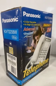 Panasonic KX-TS208W 2 Lines Corded Phone - Bild 1 von 2
