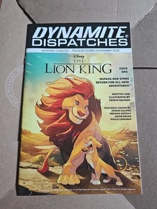 Dynamite Dispatches November 2025 Promotion Catalog Lion King Cover - Picture 1 of 4