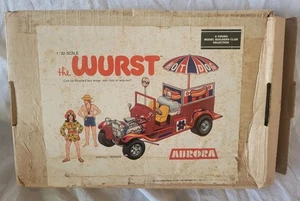 Vintage 1972 AURORA/Young Model Builders Club “the WURST” Hot Dog Car 1/32 Kit - Picture 1 of 6