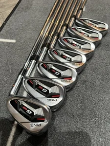 PING G410 IRONS / 4 - PW / Orange Dot / Stiff Flex / Mens RH / MINT USED - Picture 1 of 8
