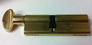 FPL European Style OFFSET (51mm/41mm) Keyed Profile Cylinder; Brass - Picture 1 of 3