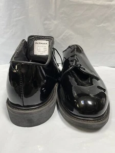 Scarpe eleganti Altama nere lucide da uomo taglia 9 E uniforme militare K91 - Foto 1 di 6