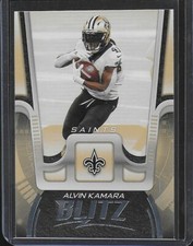 Alvin Kamara BLITZ Insert 2021 Panini Playbook Football Card #BTZ-AKA