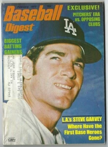 1975 FEB Baseball Digest magazine, Steve Garvey, Los Angeles Dodgers  - Picture 1 of 6