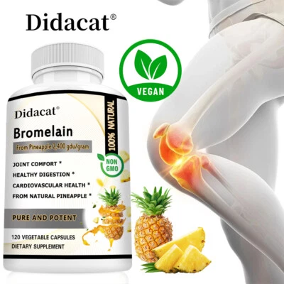 DIDACAT Bromelain 500mg – Immununterstützung, Verdauungsgesundheit, Blähungen Lindern