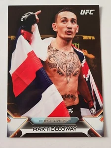 2016 Topps UFC Knockout 5x7 JUMBO #28 MAX HOLLOWAY 07/10 RARE - Imagen 1 de 6