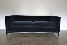 Peerless Estado perfeito "Brompton" Sofá Em Veludo Ralph Lauren, feito por George Smith Cr...