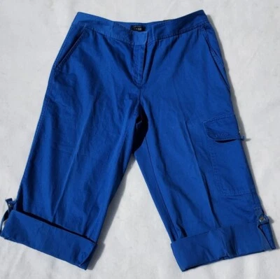 Pantalones cargo IZOD elásticos de longitud ajustable talla 2 en azul nuevos con etiquetas Foto 1 de 4