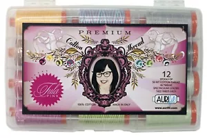 Aurifil Tula Pink Premium Collection Thread Kit 12 Large Spools 50wt. Brand New! - Picture 1 of 2