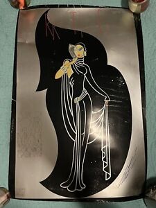 1978 ERTE Art Deco Poster - Mirage Edition - Signed - 30 1/4" by 20 1/4"