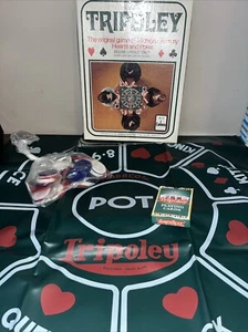 Tripoley Deluxe Edition No. 111 1969 Cadaco Game Box & Mat cards/chips added A - Picture 1 of 2