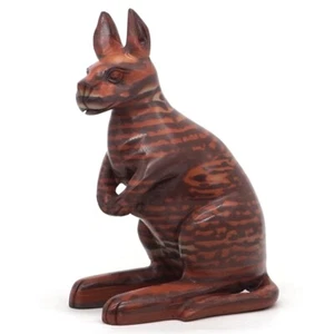 Estatuilla decoración animal tallada cristal de jaspe con estampado de gemas naturales canguro de 5,3 - Imagen 1 de 7