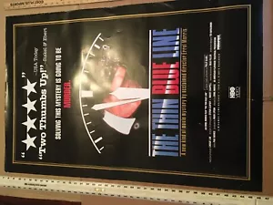 THE THIN BLUE LINE Randall Adams DAVID HARRIS Gus Rose HOME VIDEO POSTER 1988 - Picture 1 of 10
