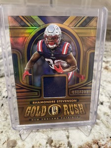2023 Panini Gold Standard Gold Rush #GR-RS Rhamondre Stevenson Patch /299
