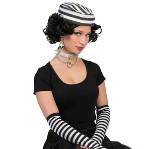 Locked Up Prisoner Convict Striped Halloween Polyester Costume Hat, For Women... - Picture 1 of 4