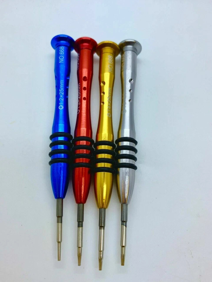 Set Tournevis Magnétique en Métal Pentalobe 1.2,Torx T3, T4, T5 Macbook Pro, Air - Photo 1/1