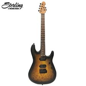 Sterling By Music Man RICHARDSON6 Cutlass Electric Guitar Natural Poplar Burl - Picture 1 of 3
