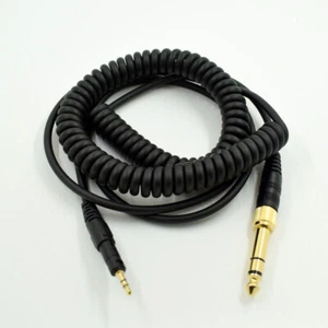1.4m Audio Spring Coiled Cable For ATH-M40x & ATH-M50X Head-mounted Headphone - Picture 1 of 6
