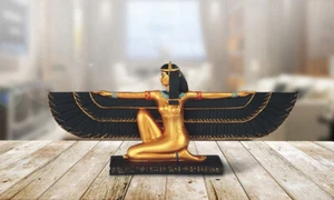 17.5"W Ancient Egyptian Goddess Isis w/ Open Wings Deity of Life and Magic  - Picture 1 of 1