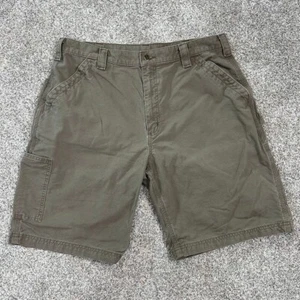 Carhartt Shorts Men’s Size 38 Carpenter Olive Green B10 B147 Work Utility Canvas - Picture 1 of 9