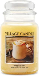 Village Candle Maple Butter Large Glass Apothecary Jar Scented Candle, 21.25 oz, - Picture 1 of 5