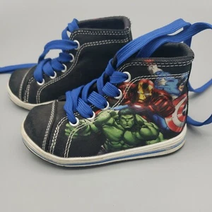 Marvel Shoes Size 7 high top canvas gulf captain America iron man 6avf706 - Picture 1 of 6