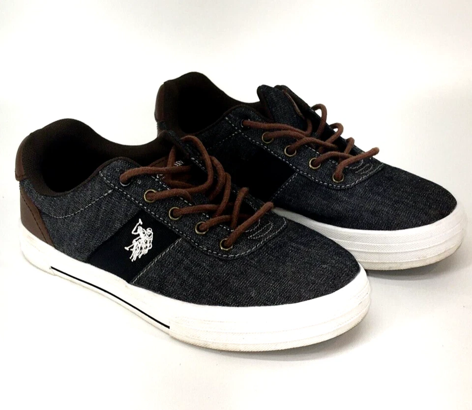 U S Polo Niños Zapatos Assn Helm Barco Tenis Talla 6 M Informales Negros Foto 1 de 4