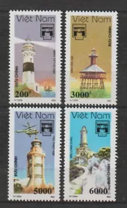 1992 Vietnam Stamps Lighthouses Scott # 2380-2383 MNH - Picture 1 of 1
