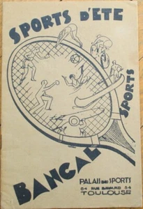 Toulouse France Sports Trade Catalog 1930 Bancal Tennis Camping Swimwear Cycling - Picture 1 of 14