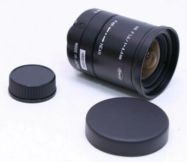 Kowa LM4NCM 4.4mm F1.6 Manual Iris C-Mount Lens - Black