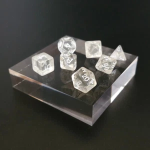 Juego completo de dados - Ecos blancos astrales - D4 a D20 - Dungeons & Dragons D&D - Imagen 1 de 1