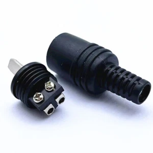 2PCS Male Speaker Tools Power Signal Audio Black Adapter 2 Pin Connector - Photo 1/5