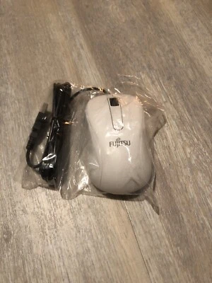 Fujitsu Mouse M520 Maus Optische Optical USB weiss (grau) PC Laptop Neu - Bild 1 von 4