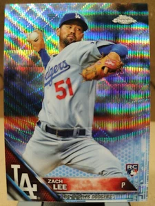 2016 Topps Rifrattori Onda Cromati Blu #171 Zach Lee Los Angeles Dodgers/75 - Foto 1 di 2
