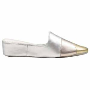 Daniel Green Denise Slip On  Womens Silver Casual Slippers 40327-712