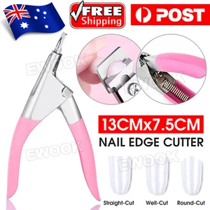 Nail Art Edge Cutter UV Acrylic False Clipper Tips Manicure Trimmer Clipper AU - Picture 1 of 10