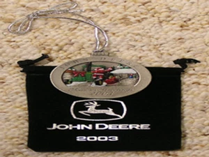 2003 John Deere Pewter Christmas Ornament - Picture 1 of 1