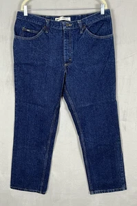 Lee Jeans Men's 38 X 29 Regular Fit Indigo Color Vintage Made in Mexico Straight - Picture 1 of 17