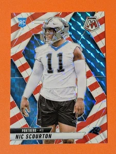 2025 Panini Mosaic Red & White Stripe RC #391 Nic Scourton Panthers  - Bild 1 von 2