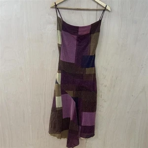 Morgan De Toi Pink and Gold Glittery Sleeveless Dress - Size Small - Picture 1 of 9