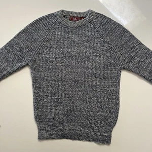 Cambridge Classics By Mervyns 100% Cotton Men's Blue Cable Knit Sweater Sz M - Picture 1 of 10